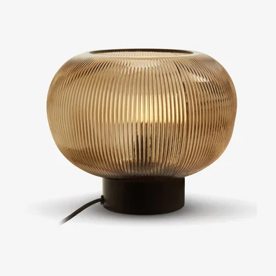 Olivia's Olivia's Echo Small Table Lamp in Smoked Brown & Black