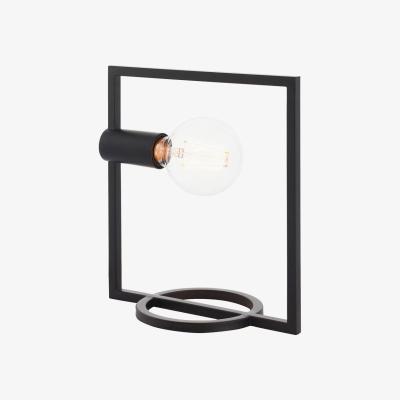 Olivia's Gallery Interiors Rectangle Shape Table Lamp in Black