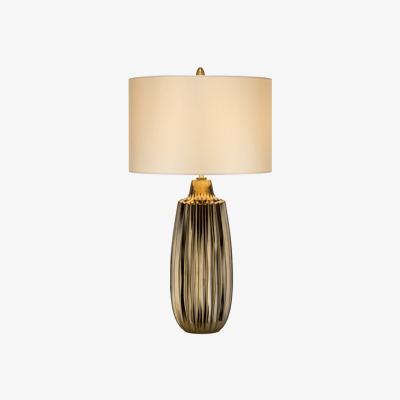 Olivia's Elstead Newham 1 Light Table Lamp Bronze Ceramic and Pearl shade / Small