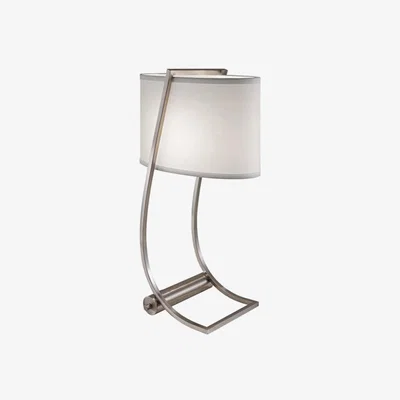 Olivia's Elstead Lex 1 Light Table Lamp Brushed Steel