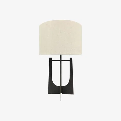 Olivia's Libra Glenthorpe Hammered Iron Table Lamp