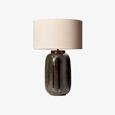 Olivia's Heathfield & Co Fern Khaki Table Lamp