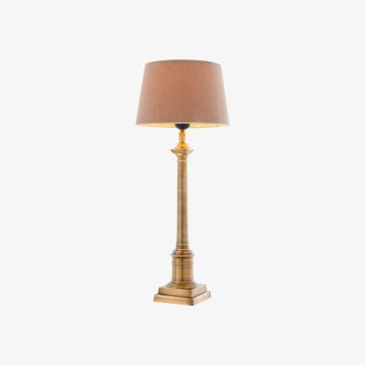 Olivia's Eichholtz Cologne S Table Lamp Antique Brass Finish Inc Shade
