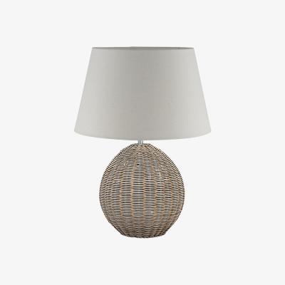 Olivia's Olivia's Raffie Small Rattan Table Lamp in Cream Wash
