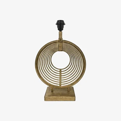 Olivia's Libra Iron Table Lamp Base Champagne