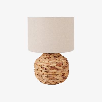 Olivia's Olivia's Koda Plaited Water Hyacinth Table Lamp in Natural / Small
