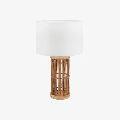 Olivia's Olivia's Sara Ribbed Tall Table Lamp in Natural