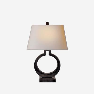 Olivia's Andrew Martin Ring Form Table Lamp Bronze / Small