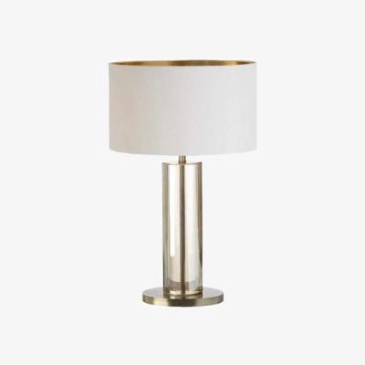 Olivia's RV Astley Lisle Cognac Crystal Table Lamp Antique Brass Metal Finish | Outlet