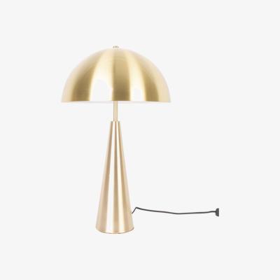 Olivia's Leitmotiv Pair of 2 Sublime Metal Table Lamps in Brushed Gold