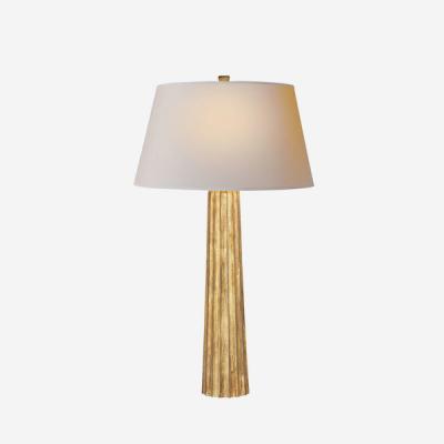 Olivia's Andrew Martin Fluted Table Lamp Spire Gilded Iron