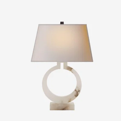 Olivia's Andrew Martin Ring Form Table Lamp Alabaster | Small / Small