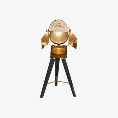 Olivia's Olivia's Stanley Tripod Table Lamp in Gold and Black