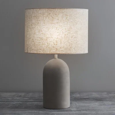 Olivia's Garden Trading Millbank Bullet Table Lamp in Polymer Concrete