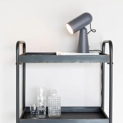 Olivia's Olivia's Nordic Living Collection - Versa Desk Lamp in Dark Grey