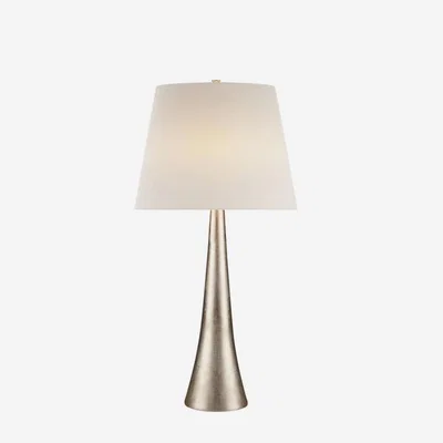 Olivia's Andrew Martin Dover Leaf Table Lamp Burnished Silver