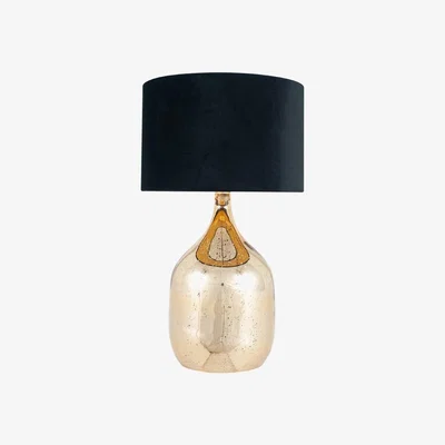 Olivia's Olivia's Stellie Glass Dual Light Table lamp in Champagne Gold
