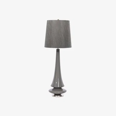 Olivia's Elstead Spin 1 Light Table Lamp Grey
