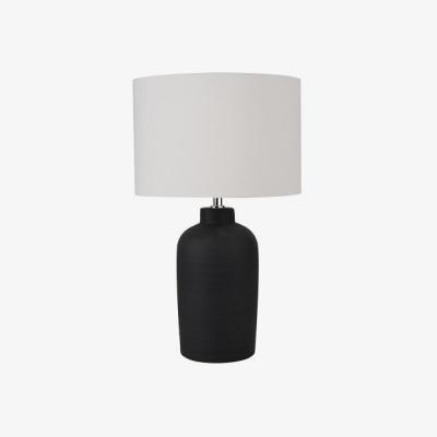 Olivia's Olivia's Corey Ceramic Table Lamp in Matt Black