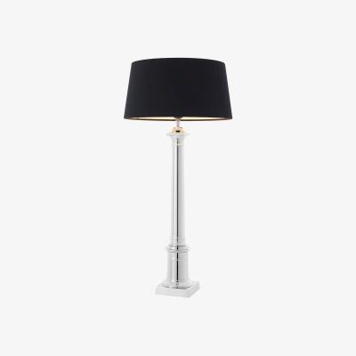 Olivia's Eichholtz Cologne L Table Lamp Nickel Finish inc Shade