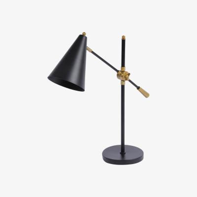 Olivia's Libra Mercer Black Arm Table Lamp