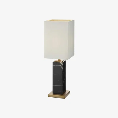Olivia's RV Astley Micaela Black Marble Table Lamp | OUTLET