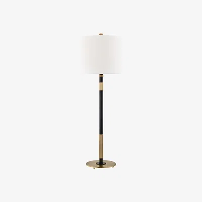 Olivia's Hudson Valley Lighting Bowery Brass 1 Light Table Lamp