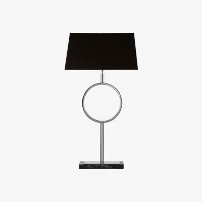 Olivia's Olivia's Skylar Table Lamp Silver Single Ring / Silver / Stone Base