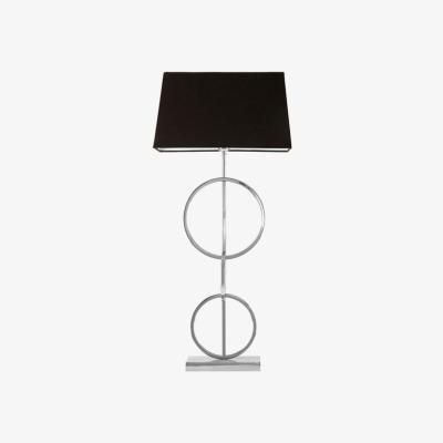 Olivia's Olivia's Skylar Table Lamp Silver Dual Ring / Silver / Dual Ring Base