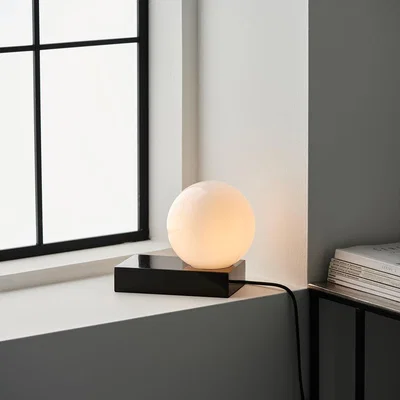 Olivia's Olivia's Ruby Table Lamp in Black Marble