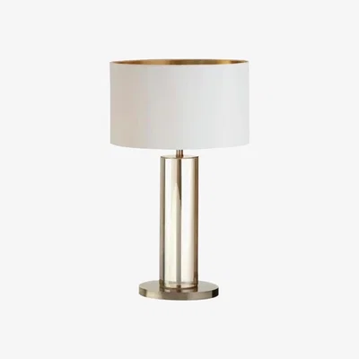 Olivia's RV Astley Lisle, Tall Cognac And Antique Brass Finish Table Lamp | Outlet