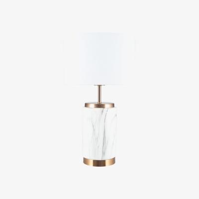 Olivia's Olivia's Marsha Brass Ceramic Table Lamp in Marble