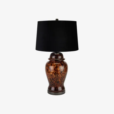Olivia's Hill Interiors Amber Dapple Acanthus Lamp