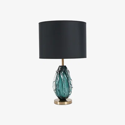 Olivia's Libra Interiors Heydon Green Glass Table Lamp (Base Only)