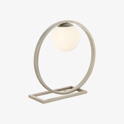 Olivia's Olivia's Mya Silver And Opal Glass Table Lamp