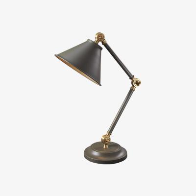 Olivia's Elstead Provence Element 1 Light Table Lamp Dark Grey and Aged Brass