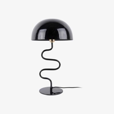 Olivia's Leitmotiv Pair of 2 Enamel Twist Table Lamps Black