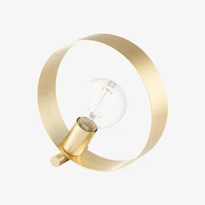 Olivia's Gallery Direct Hoop Table Lamp Brushed Brass