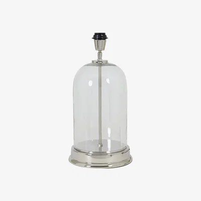Olivia's Light & Living Bouala Table Lamp Clear And Nickel
