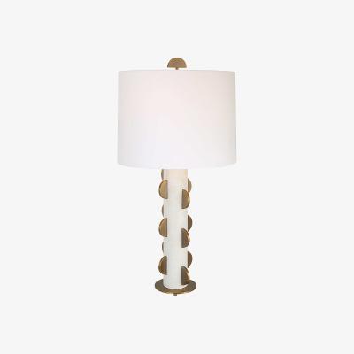 Olivia's Uttermost Black Label Half Moon Table Lamp