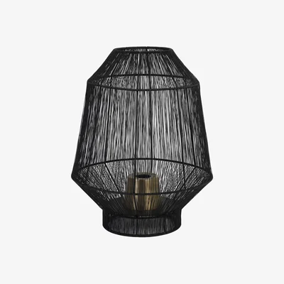 Olivia's Light & Living Vitora Table Lamp Matt Black - Discontinued / Large