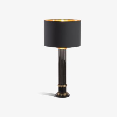 Olivia's RV Astley Bancha able Lamp Smoked and Antique Brass