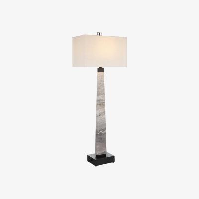 Olivia's Uttermost Black Label Spire Buffet Lamp - Rustic Gray Stone/Bronze