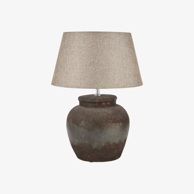 Olivia's Hill Interiors Castello Ceramic Table Lamp in Aged Stone