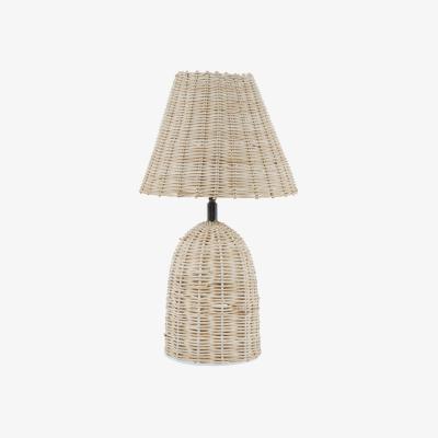 Olivia's Libra Interiors Mini Rattan Lamp Base and Shade