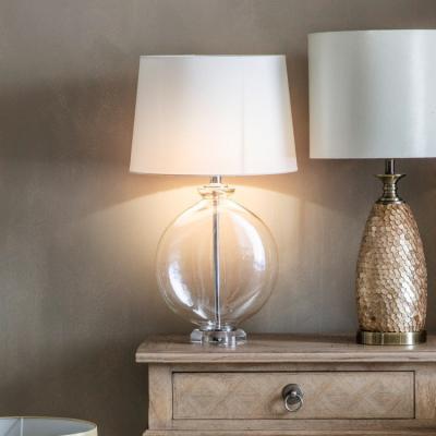 Olivia's Gallery Interiors Gideon Table Lamp Nickel | Outlet
