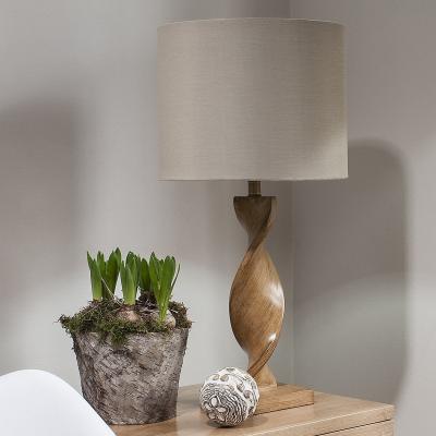 Olivia's Gallery Direct Argenta Table Lamp Wooden Spiral