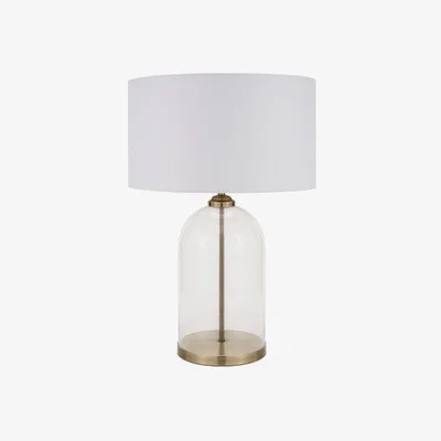 Olivia's Olivia's Cleo Clear Glass & Antique Brass Pendant