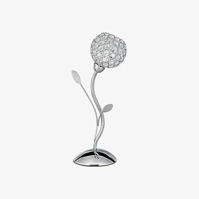 Downtown Searchlight Chrome Deco Shade Table Lamp