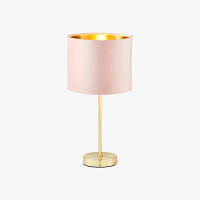 Downtown BHS Velvet Table Lamp Pink & Brass